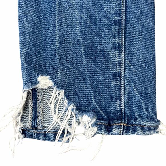 Blank NYC The Madison Crop Women's Jeans Raw Hem Size 26* Denim Distressed - Picture 5 of 9